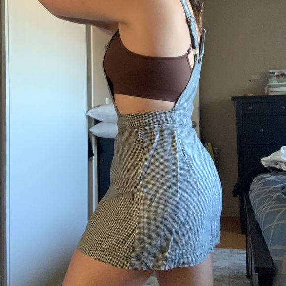 DIVIDED Checkered Overall Dress - Picture 1 of 5